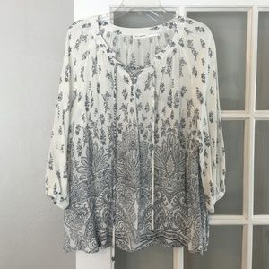 Blu Pepper Tunic Blouse